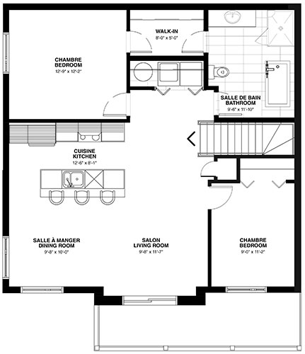 Unit plan - 2-bedrooms